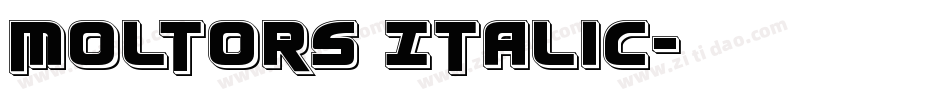 Moltors Italic字体转换